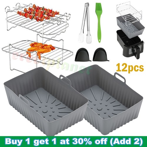 12pc air fryer silicone - air,
