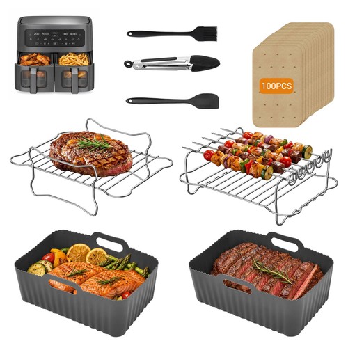 8pcs silicone air fryer - silicone,