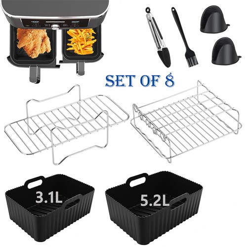 8pcs air fryer - fryer, rack