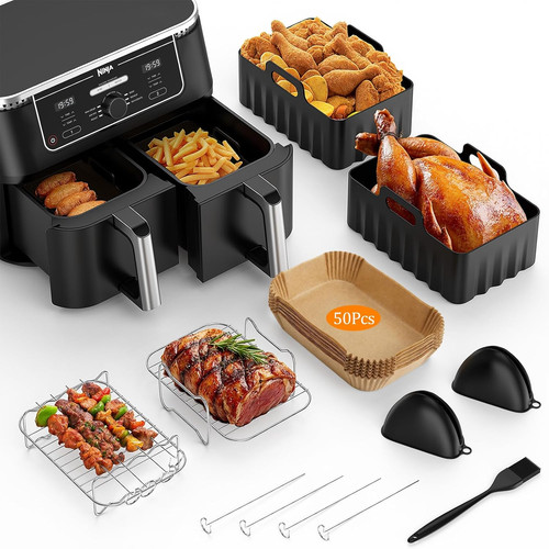 Air fryer accessories set 8 - fryer, set,