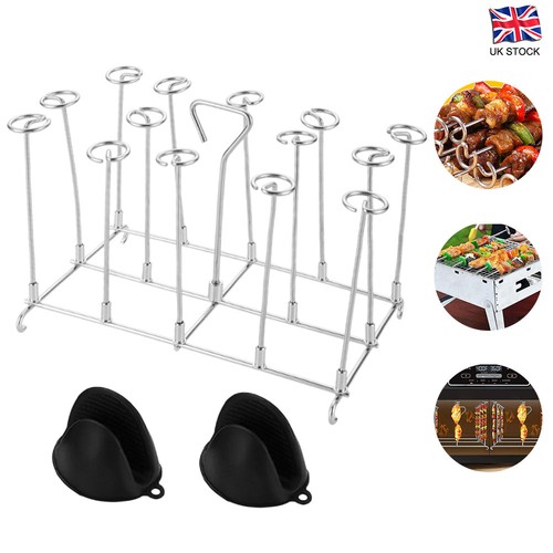 Stainless steel kebab rack - stainless,