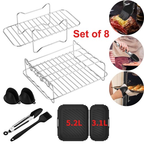 8pcs air fryer rack grills - air, &